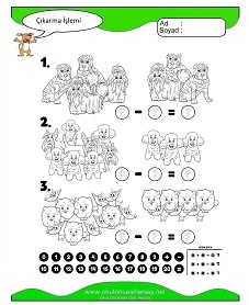 Çıkarma İşlemi Çalışma Sayfaları